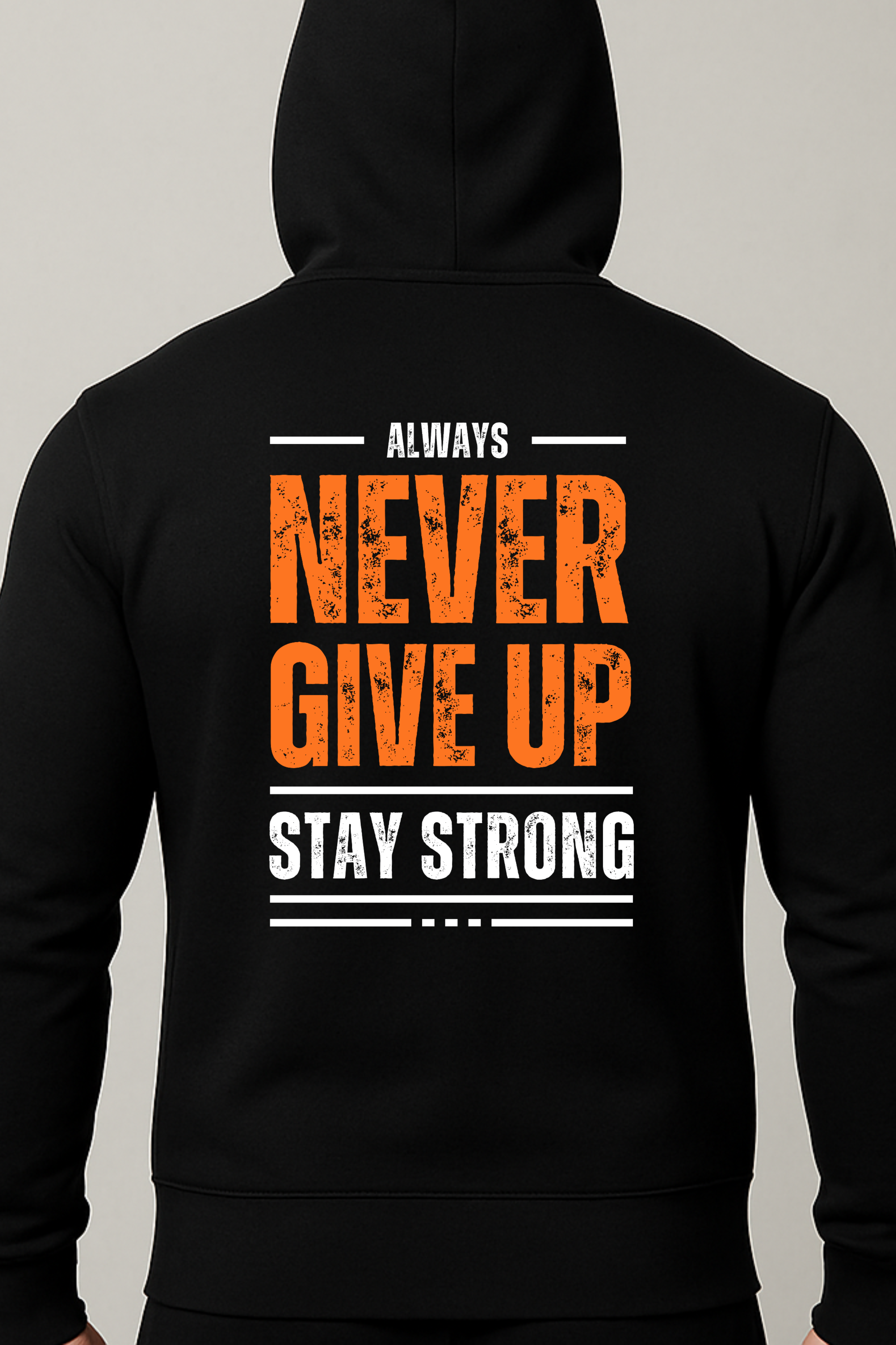 Never give up Hoodies Sport
