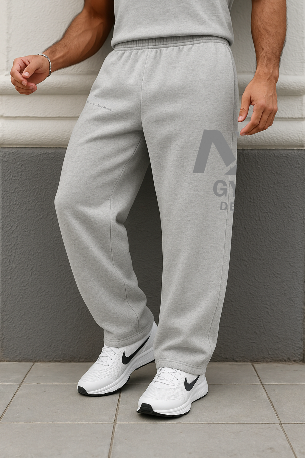 Pantalon Jogging NX gym dept gris chiné