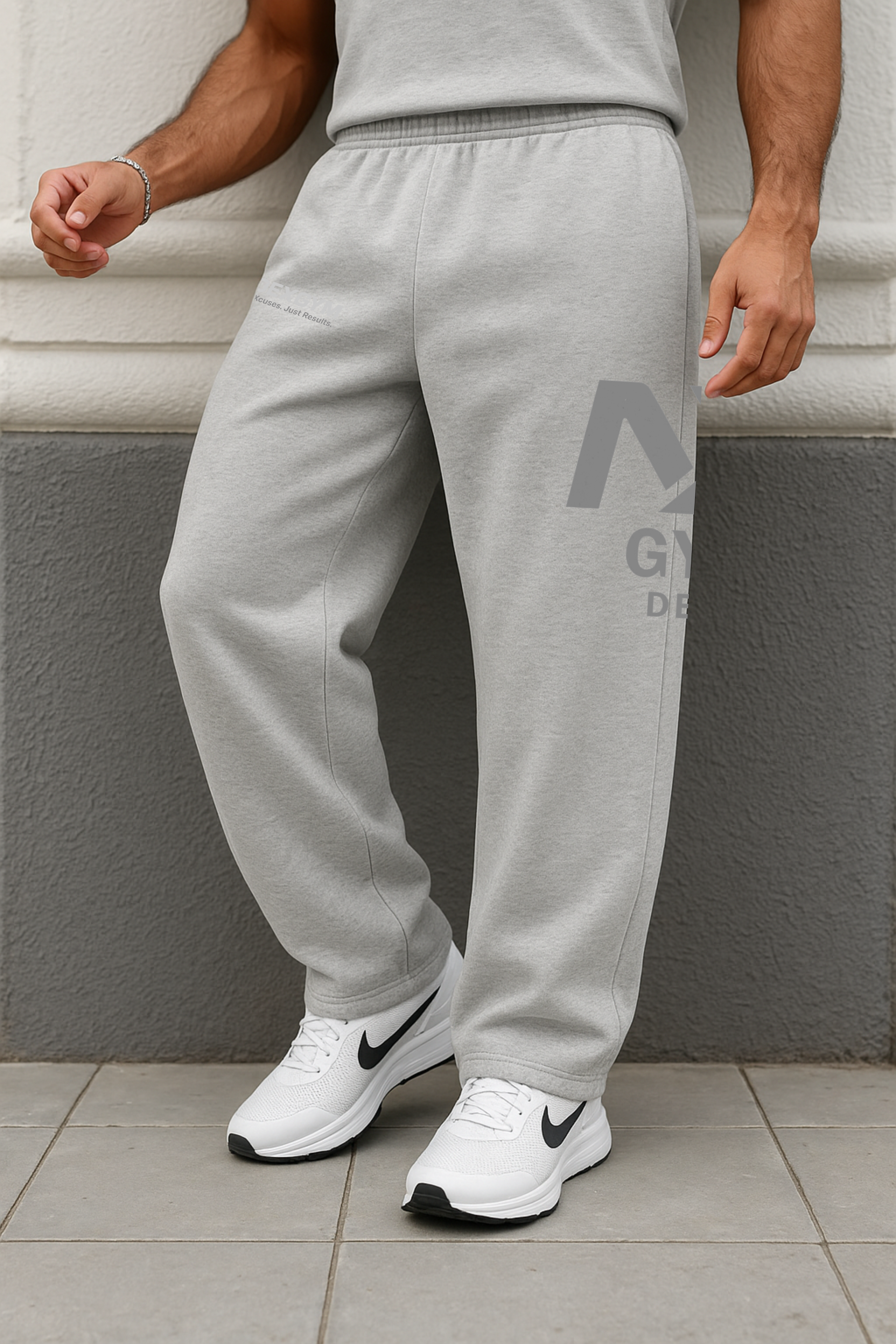 Pantalon Jogging NX gym dept gris chiné