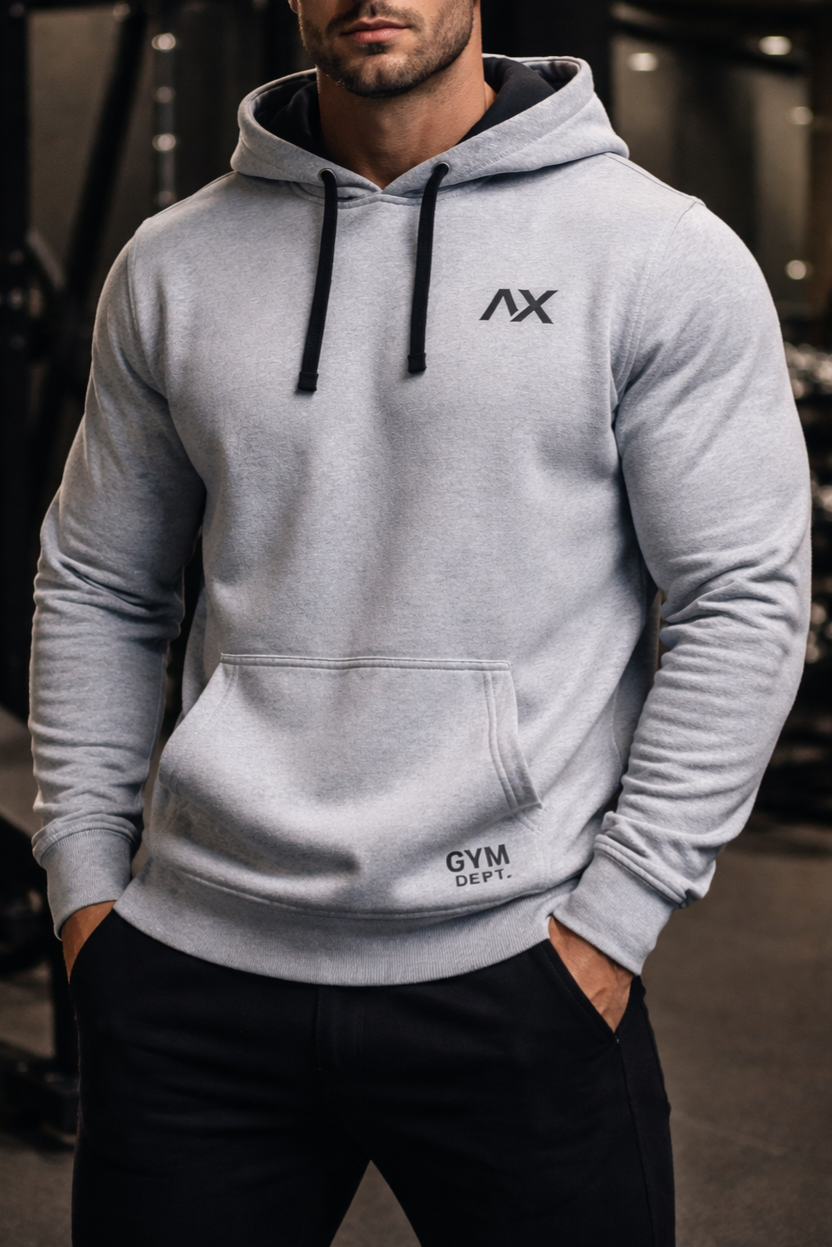Sweat à capuche NX Gym Dept – Gris Chiné