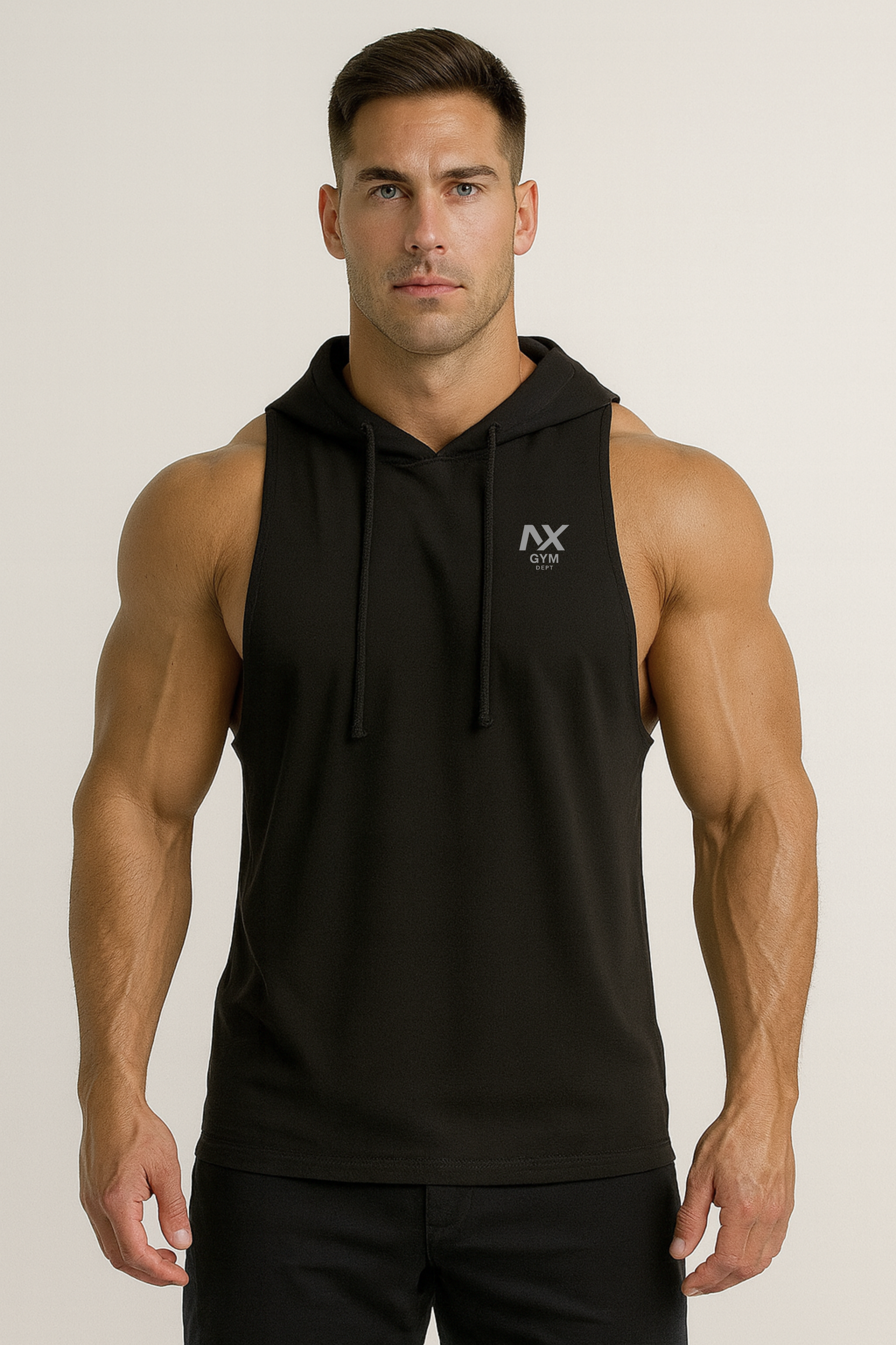Muscle Hoodie black