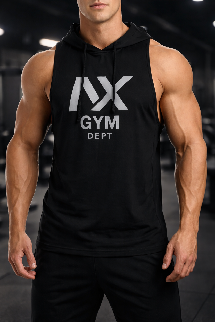 Muscle Hoodie NX Black