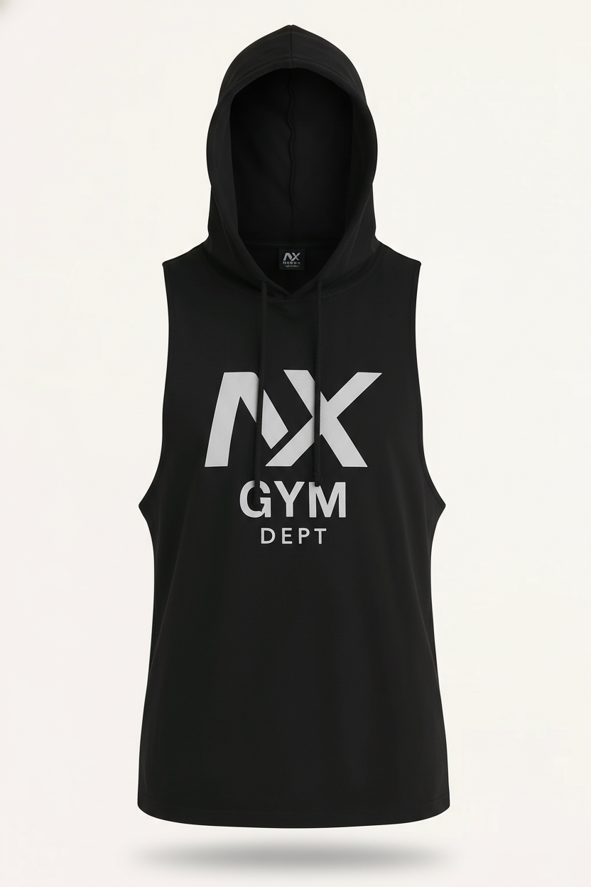 Muscle Hoodie NX Black